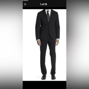 The Savile Row Brixton  Men’s Two Button Notch Lapel Suit size40S/ Pants32Wnew